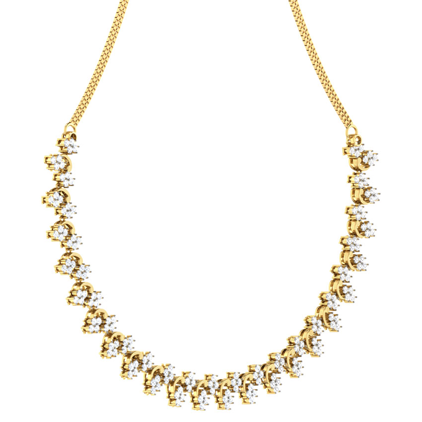 Evening Primrose Diamond Necklace