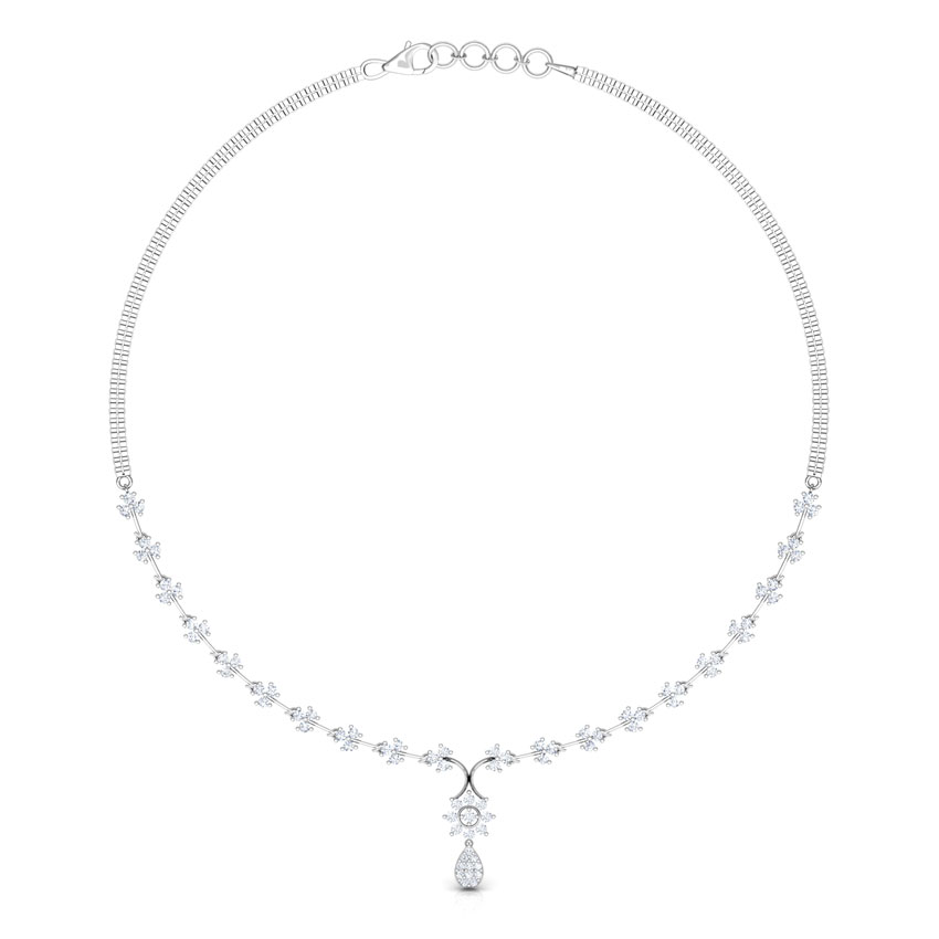 Peony Diamond Necklace