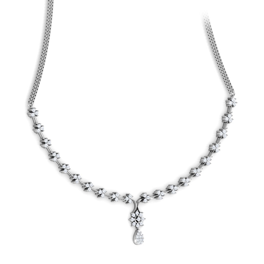 Peony Diamond Necklace