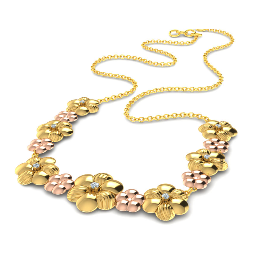 Entwined Bloom Diamond Necklace