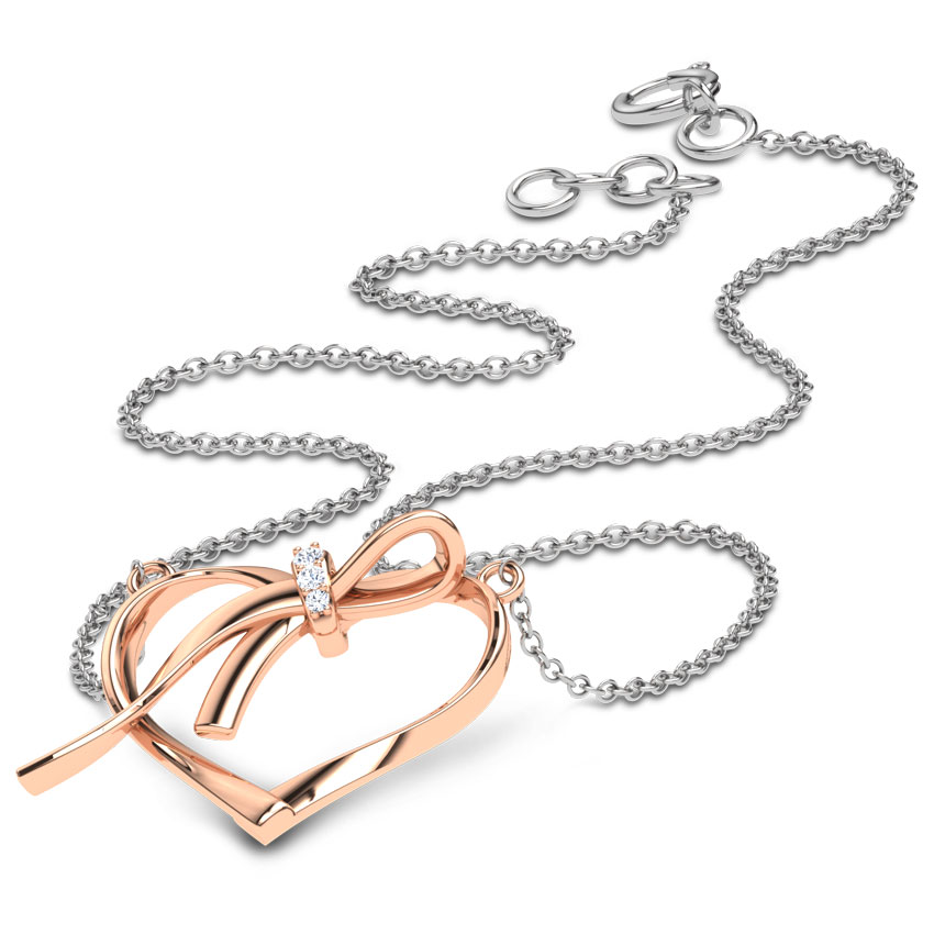 Heart and Knot Necklace