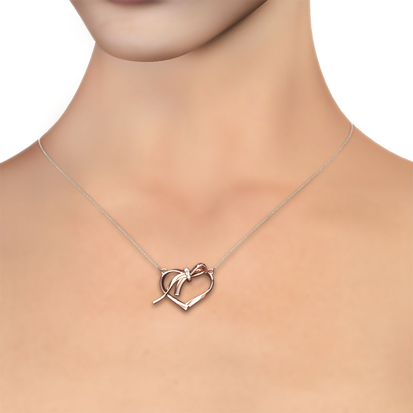 Heart and Knot Necklace