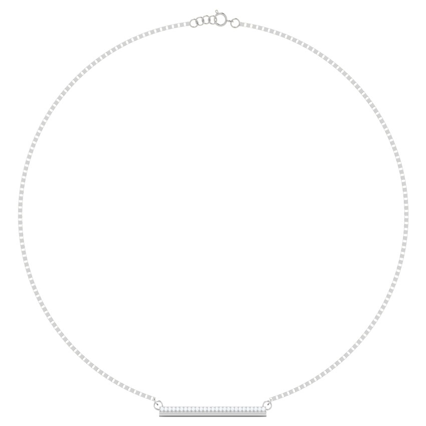 Diamond Bar Necklace