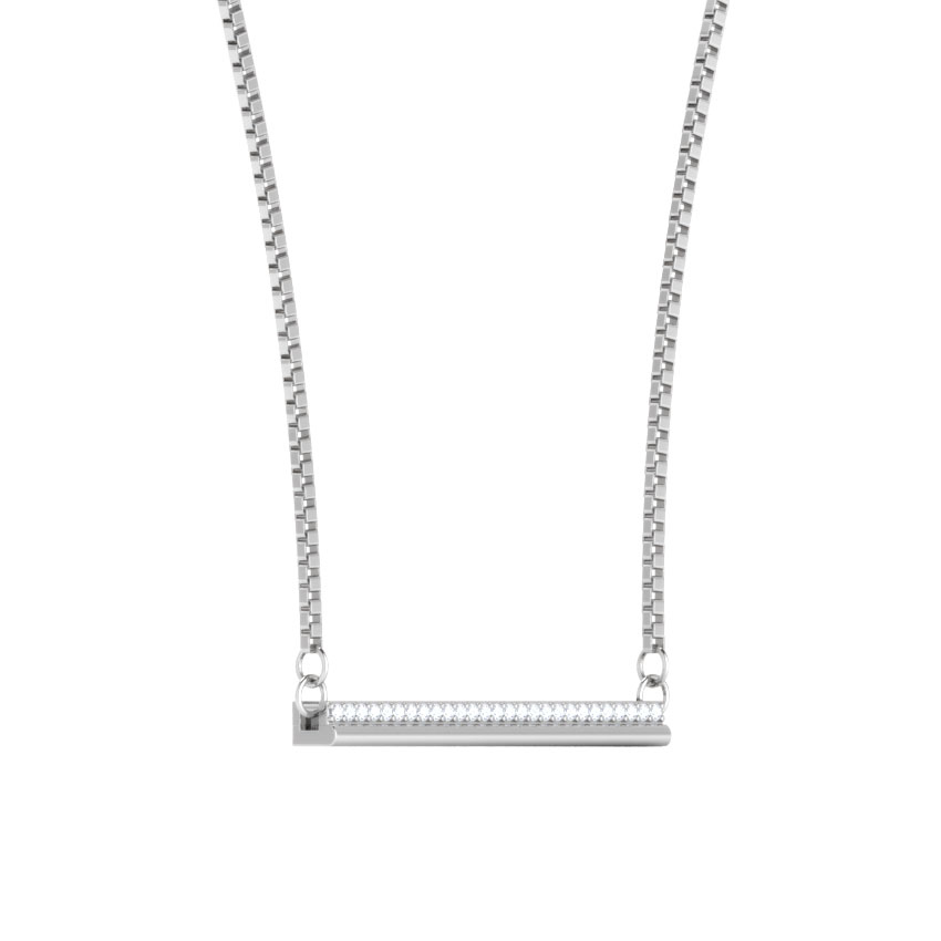 Diamond Bar Necklace