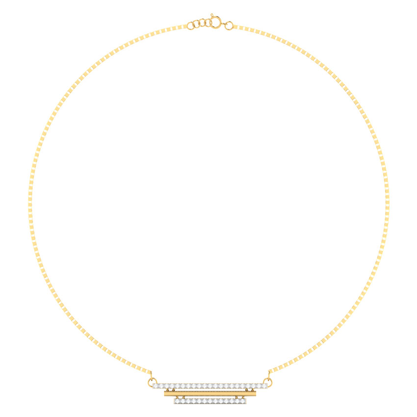 Roma Bar Diamond Necklace