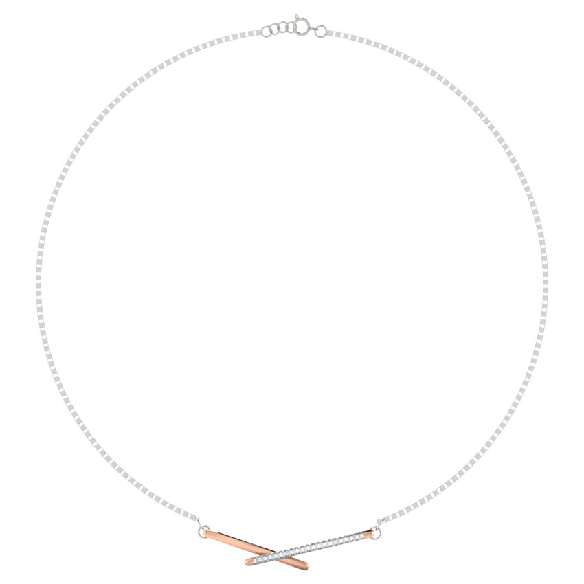Mila Diamond Bar Necklace