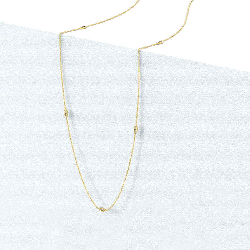 Marquis Fine Line Diamond Necklace Marquis Fine Line Diamond Necklace