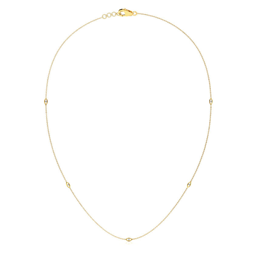 Marquis Fine Line Diamond Necklace Marquis Fine Line Diamond Necklace