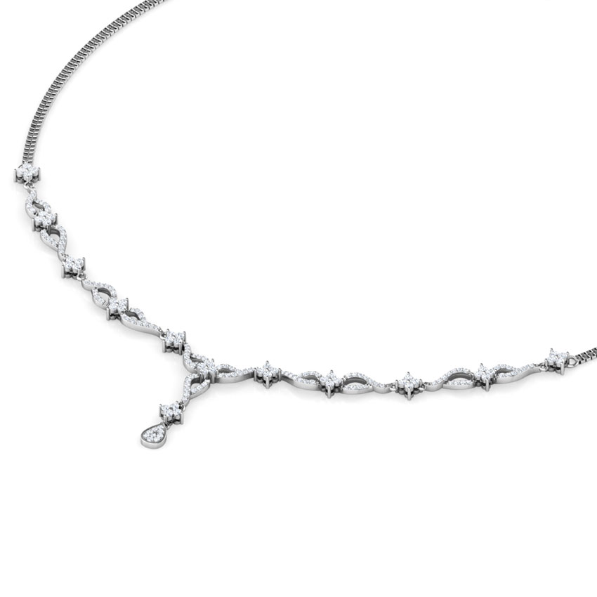 Flora Bunch Diamond Necklace