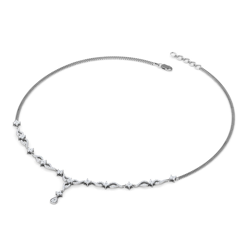 Flora Bunch Diamond Necklace