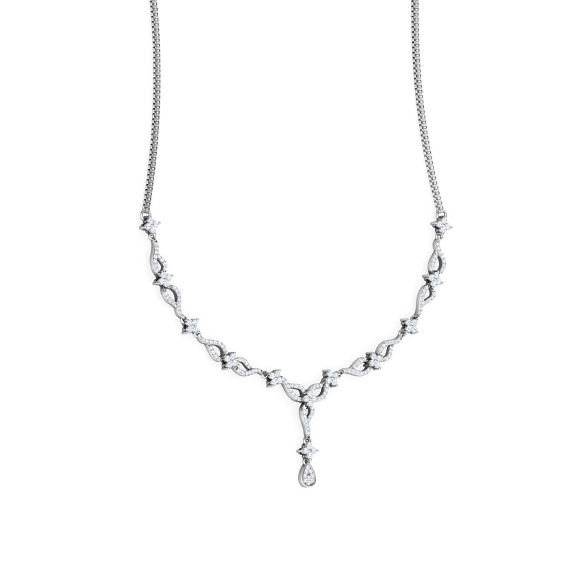 Flora Bunch Diamond Necklace