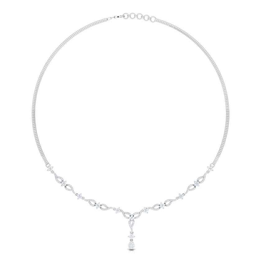 Flora Bunch Diamond Necklace
