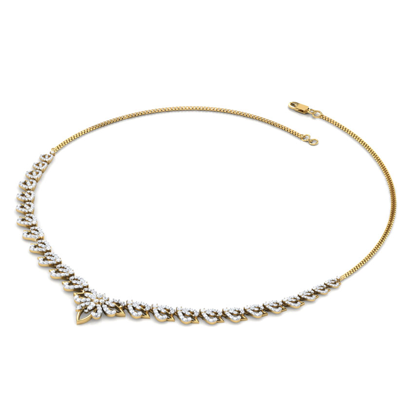 Grand Lotus Diamond Necklace