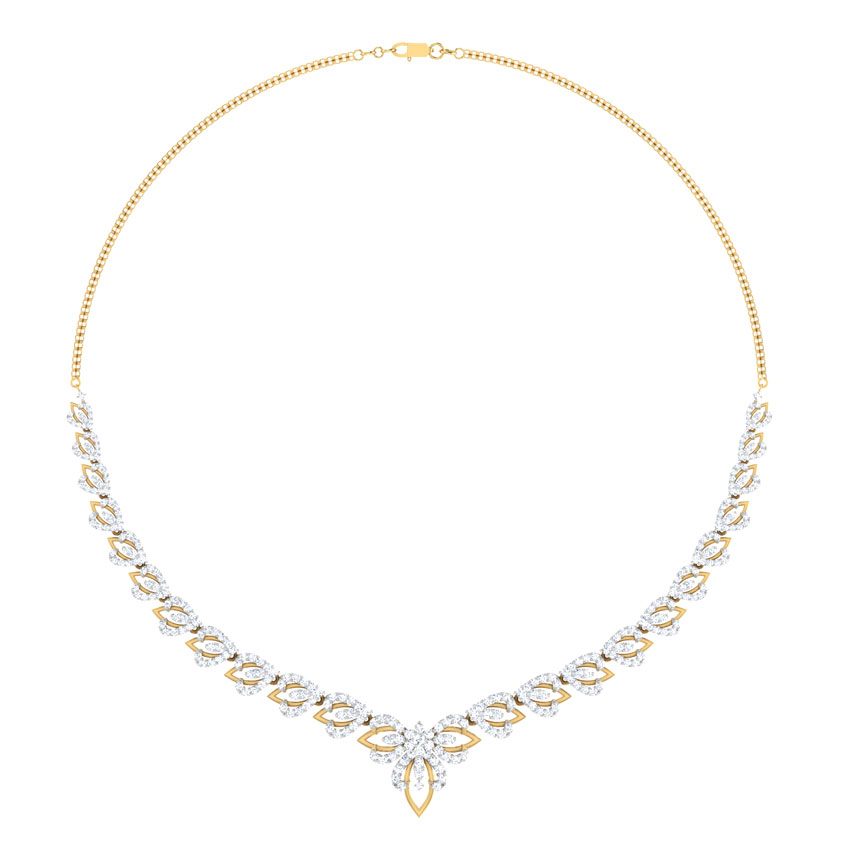 Grand Lotus Diamond Necklace