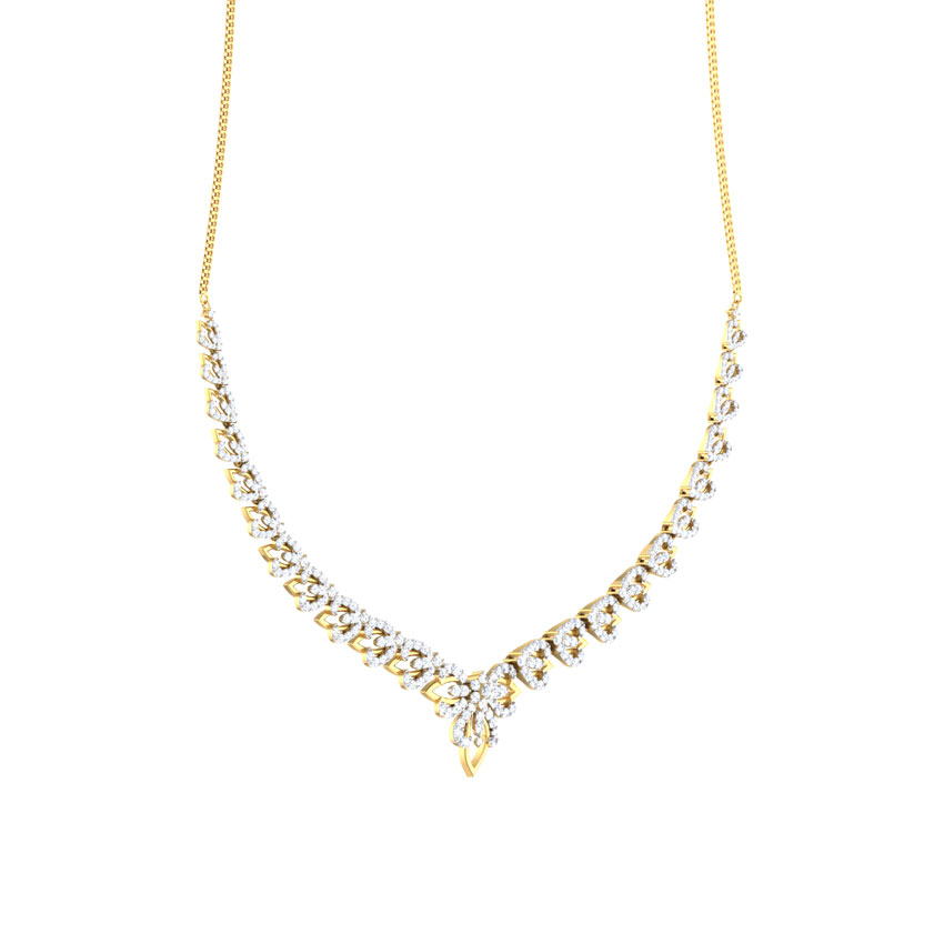 Grand Lotus Diamond Necklace