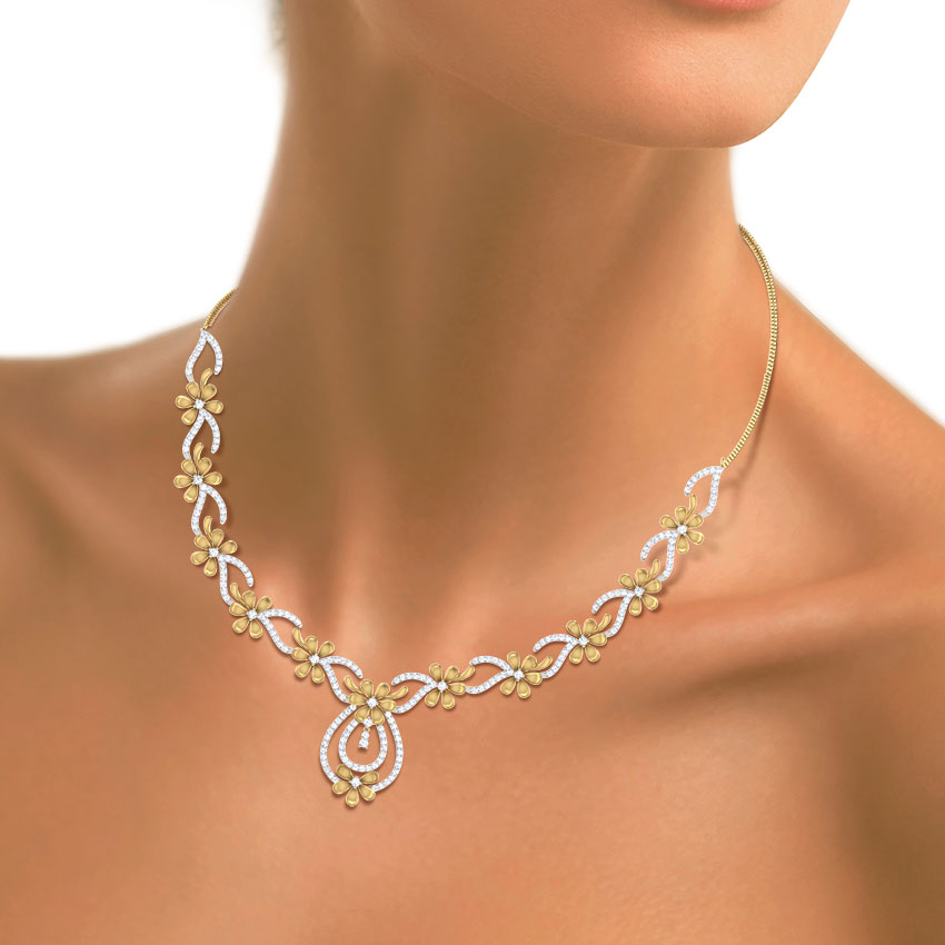 Floral Sunshine Diamond Necklace Floral Sunshine Diamond Necklace