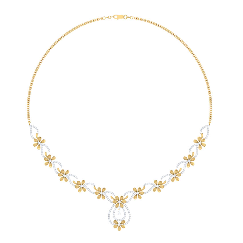 Floral Sunshine Diamond Necklace Floral Sunshine Diamond Necklace
