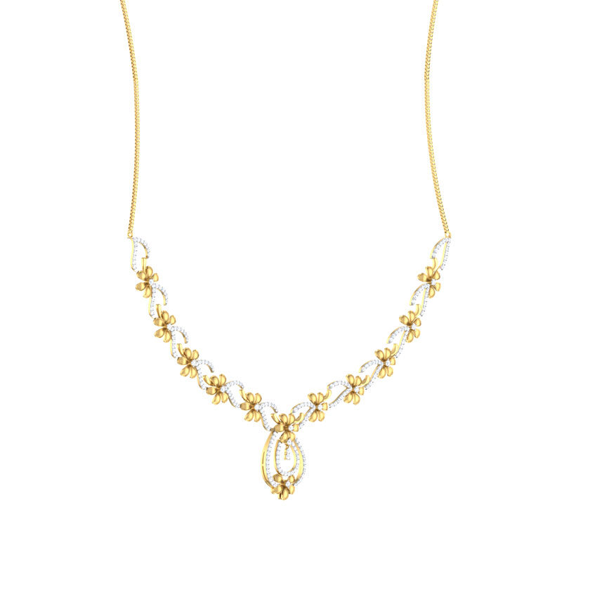 Floral Sunshine Diamond Necklace Floral Sunshine Diamond Necklace