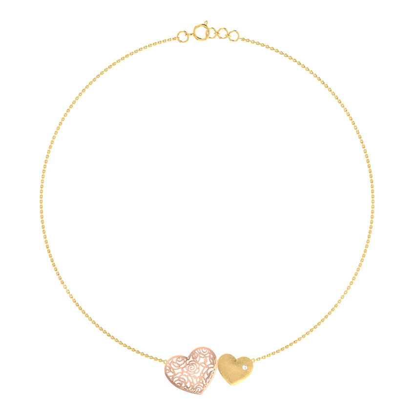 Kim Twin Heart Necklace Kim Twin Heart Necklace