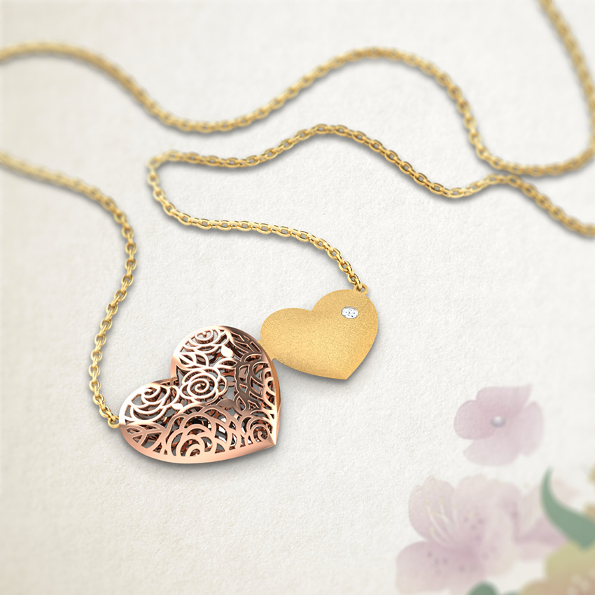 Kim Twin Heart Necklace Kim Twin Heart Necklace