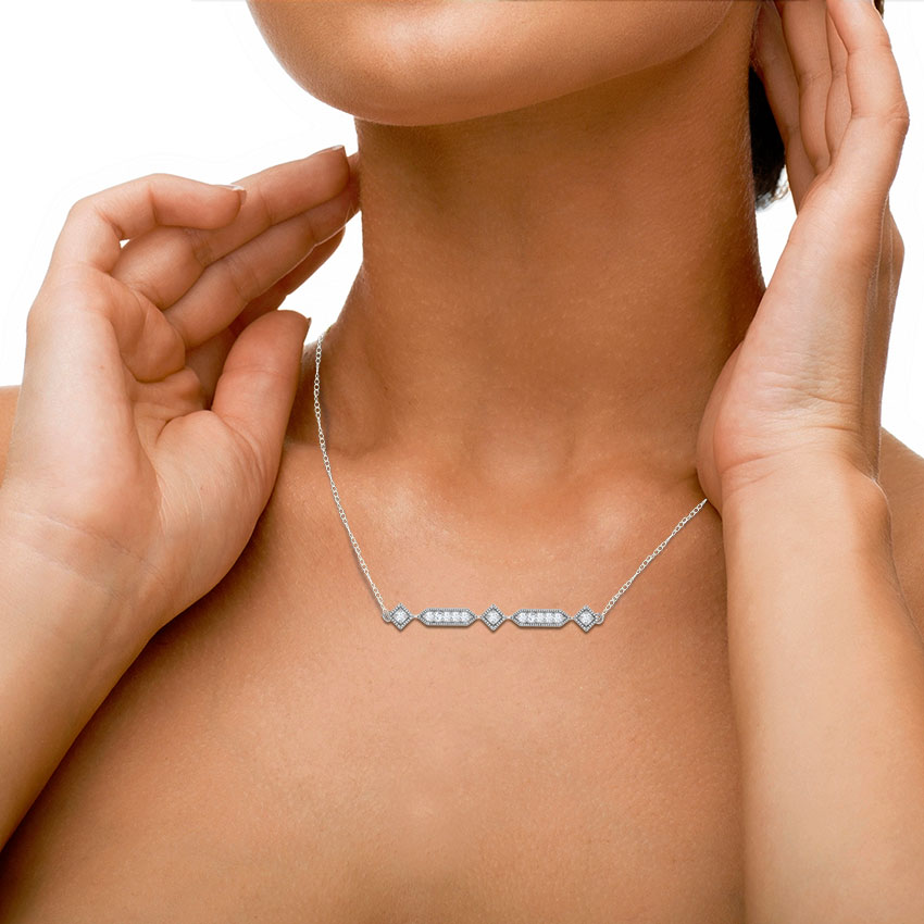 Tia Infinite Bar Diamond Necklace Tia Infinite Bar Diamond Necklace