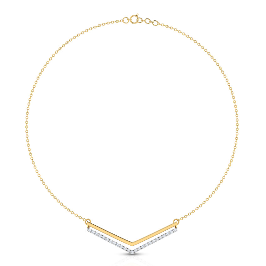 Zoe Sagittate Diamond Necklace