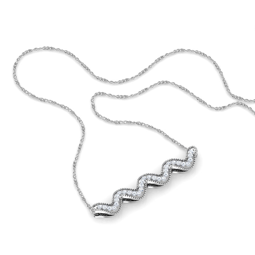 Bray Wave Bar Necklace
