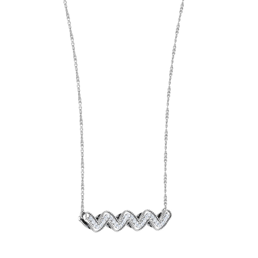 Bray Wave Bar Necklace