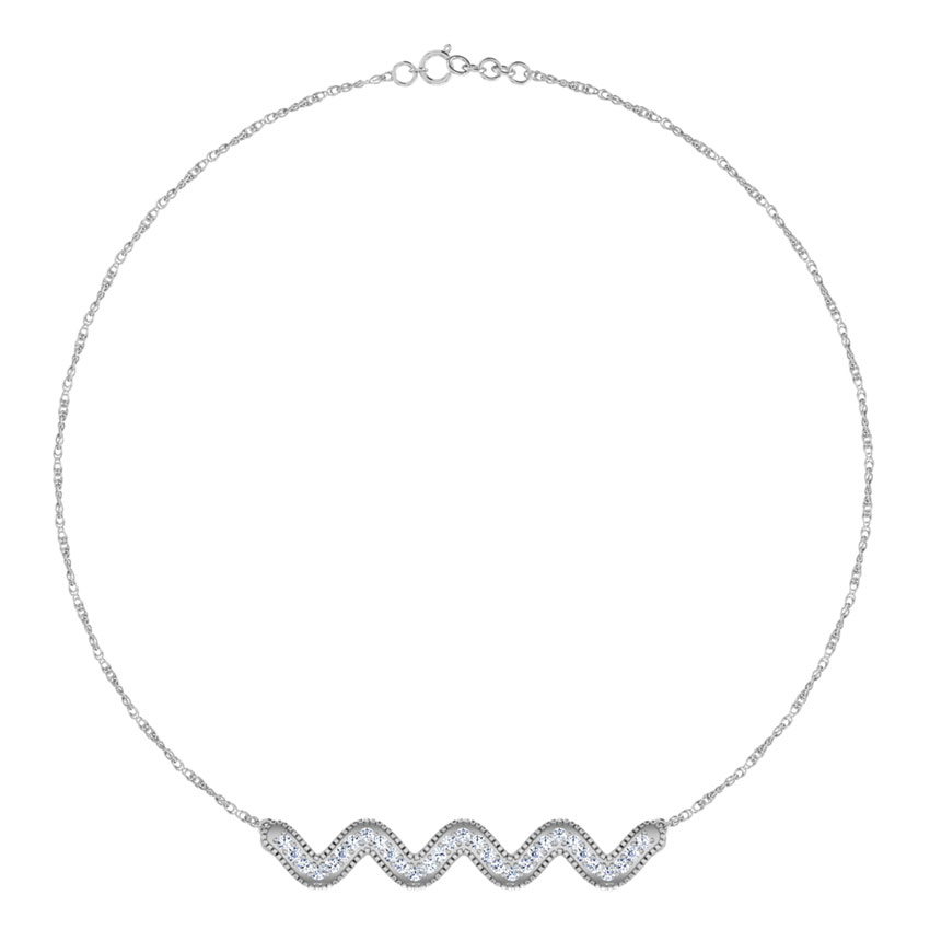 Bray Wave Bar Necklace