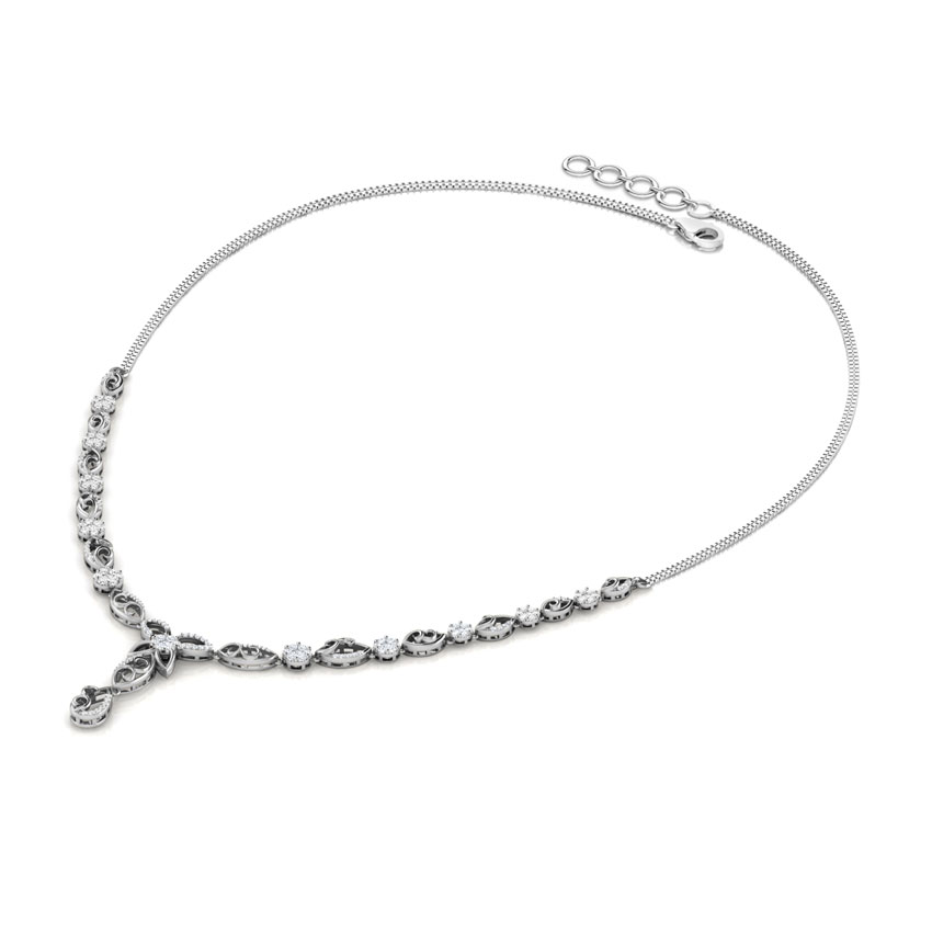 Swirl Diamond Necklace