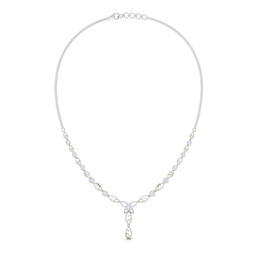 Swirl Diamond Necklace