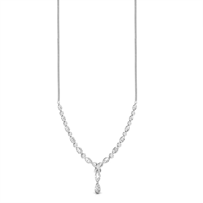 Swirl Diamond Necklace