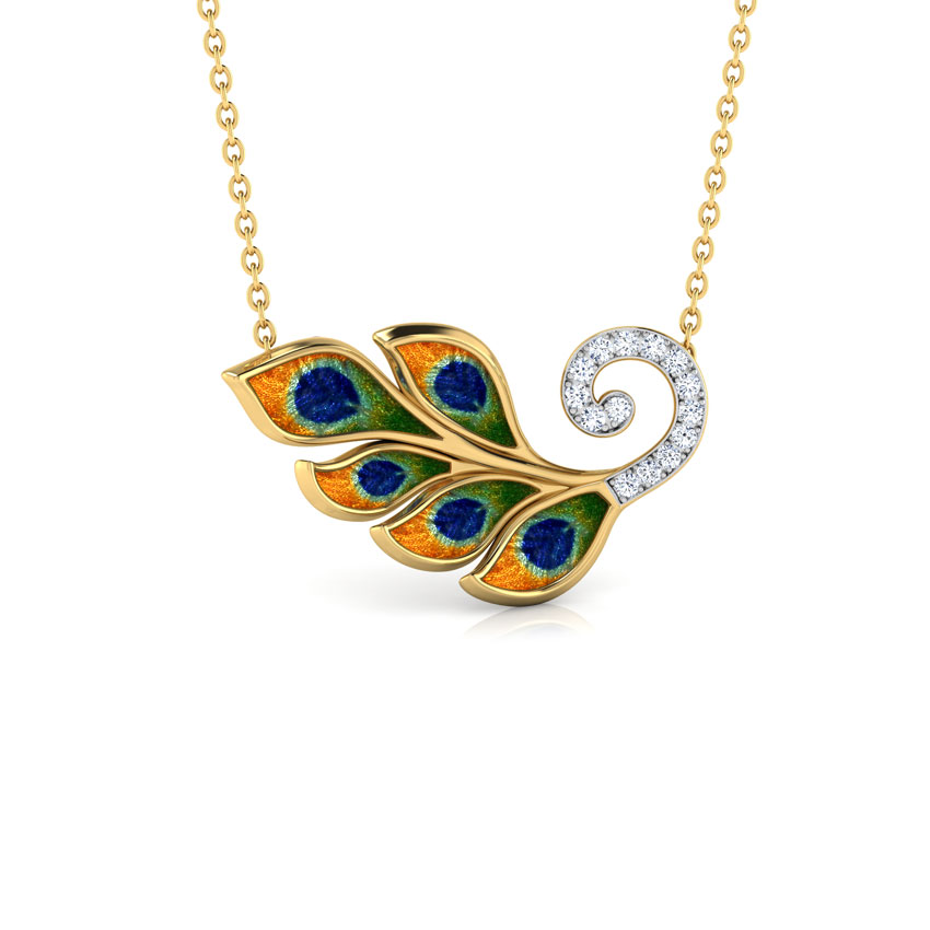 Peacock Plumes Diamond Necklace Peacock Plumes Diamond Necklace