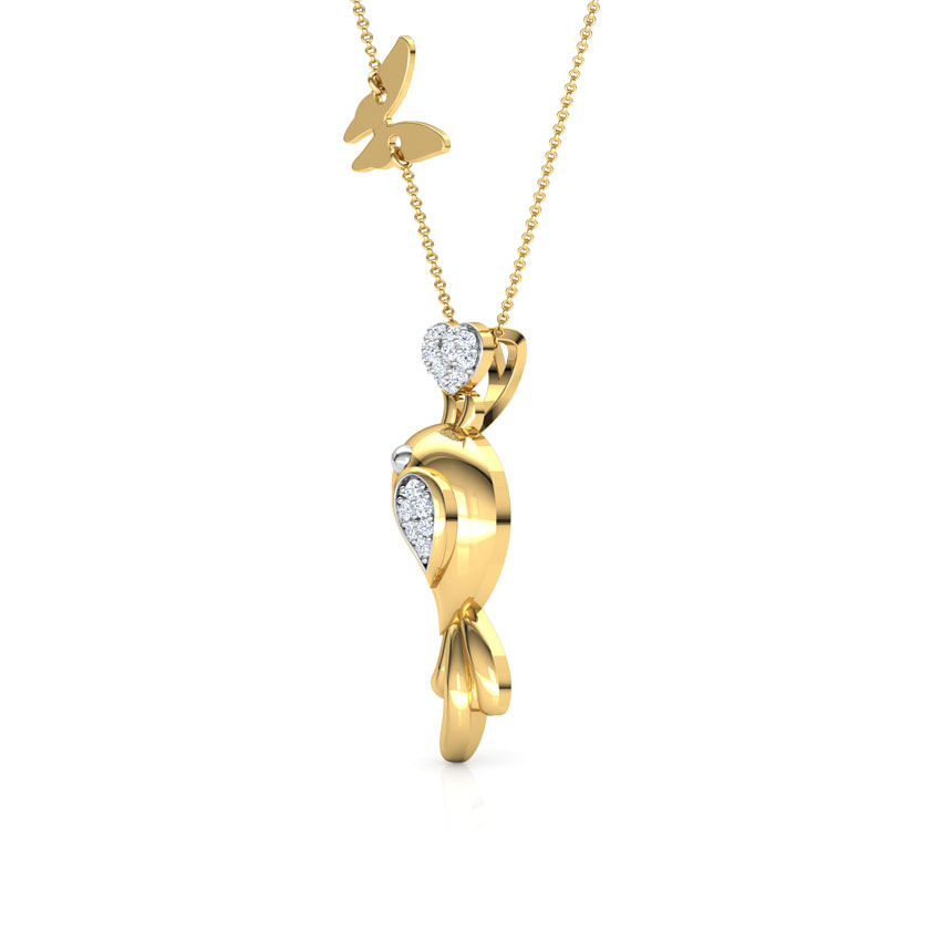 Bird Ornate Diamond Necklace
