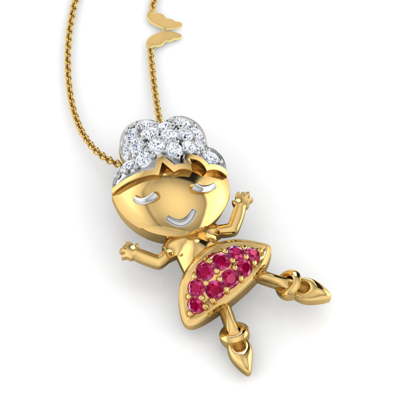 Dancing Girl Gemstone Necklace