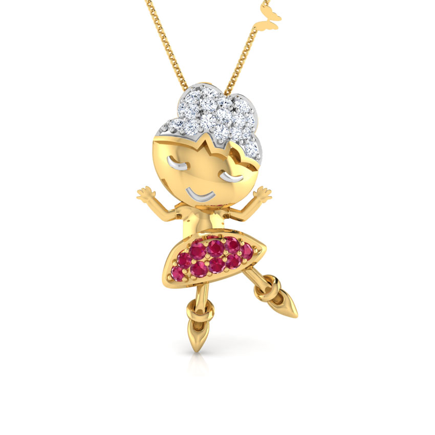 Dancing Girl Gemstone Necklace