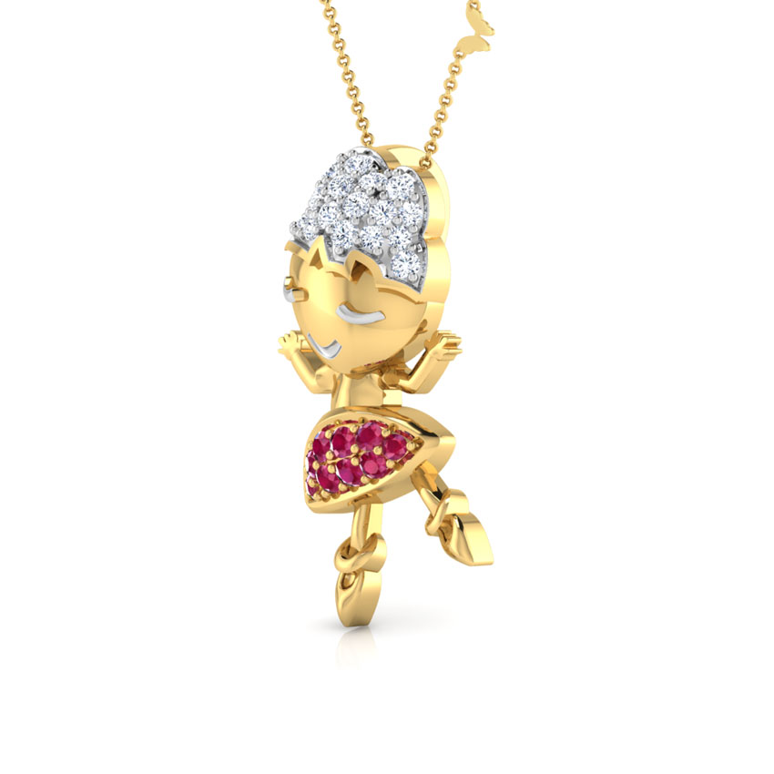 Dancing Girl Gemstone Necklace