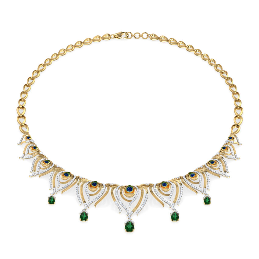 Peacock Pinion Gemstone Necklace Peacock Pinion Gemstone Necklace