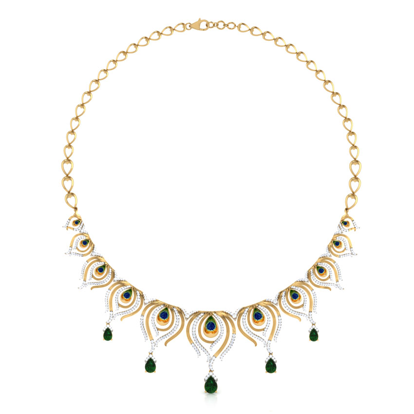 Peacock Pinion Gemstone Necklace Peacock Pinion Gemstone Necklace