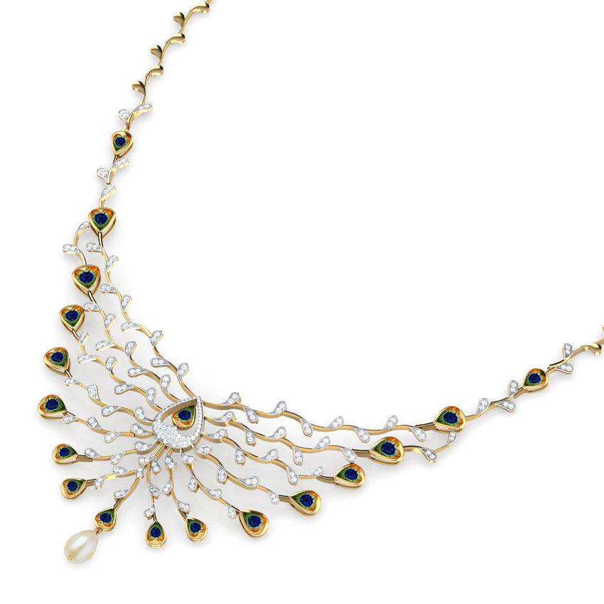Ritzy Peacock Necklace
