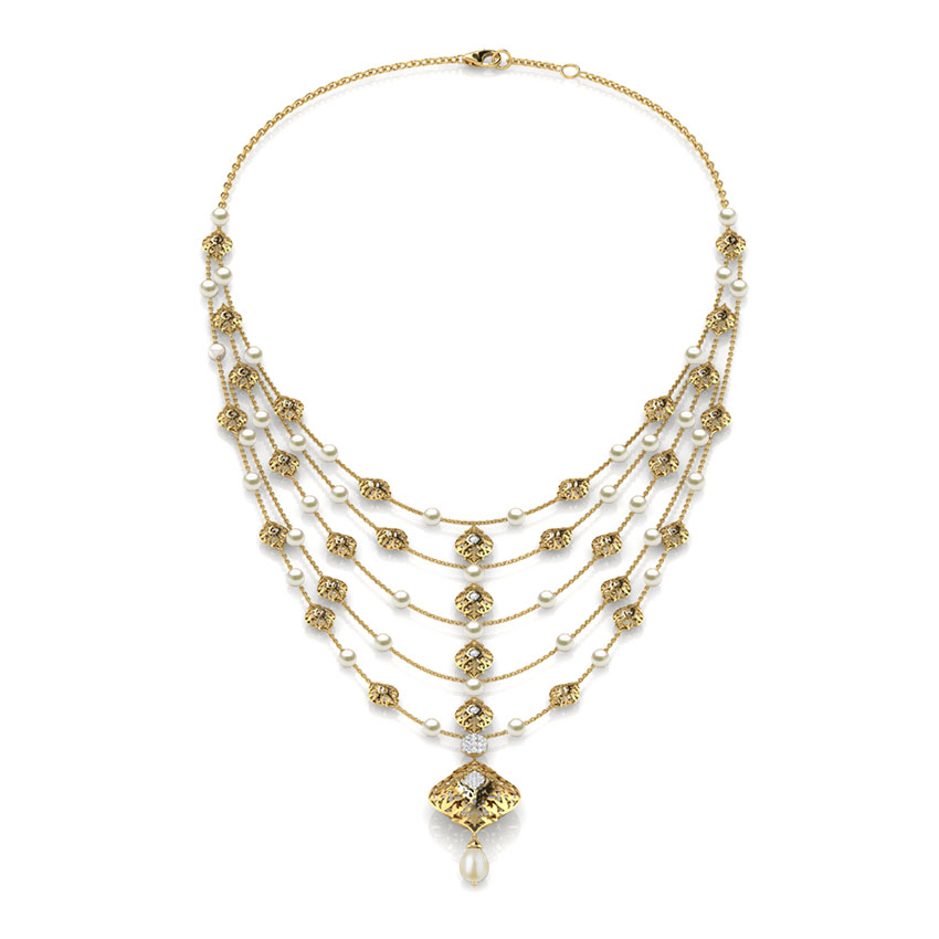 Amara Intricate Pearl Necklace Amara Intricate Pearl Necklace