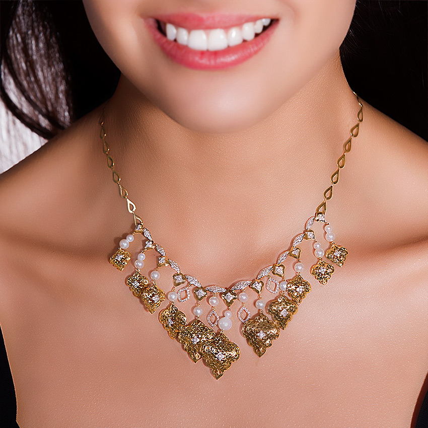 Felicia Charmer Pearl Necklace