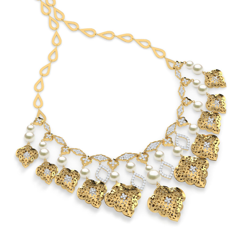 Felicia Charmer Pearl Necklace