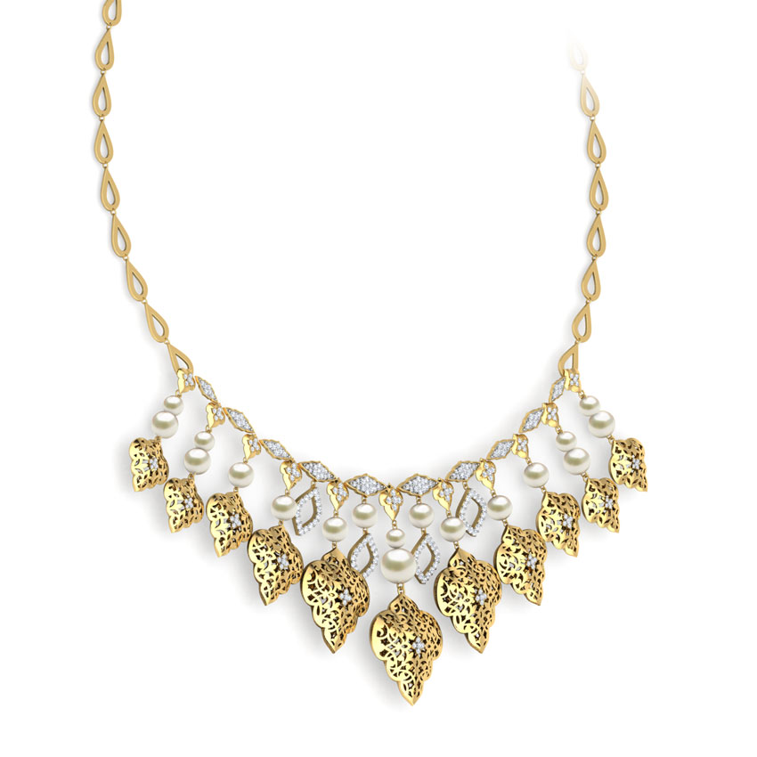 Felicia Charmer Pearl Necklace