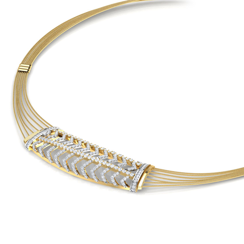 Crisscut Wired Necklace