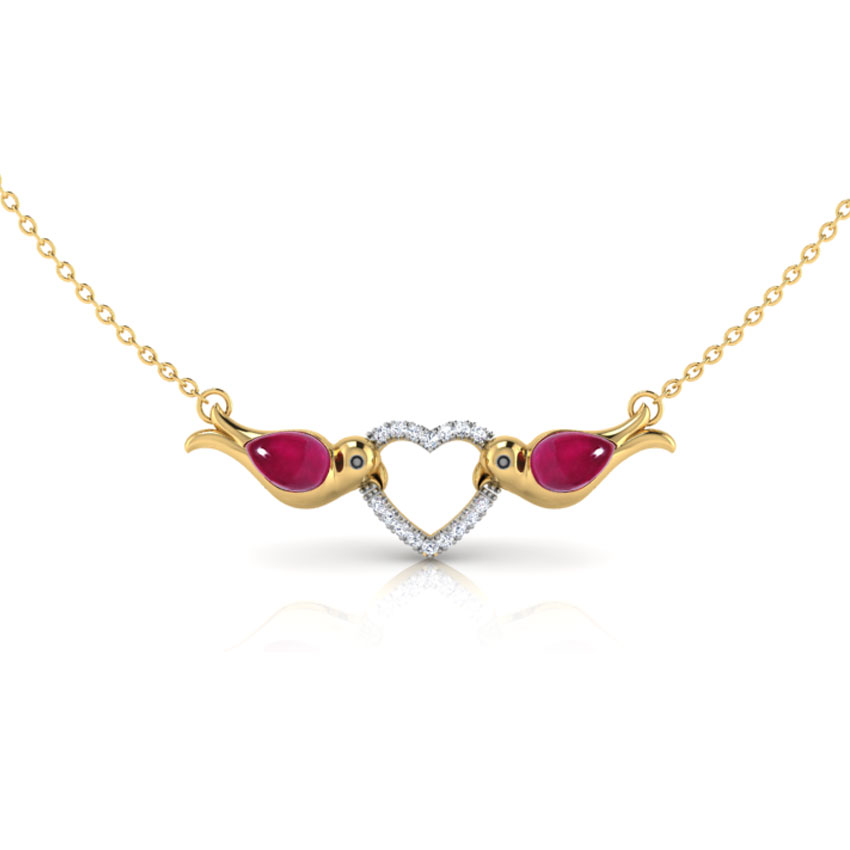 Hearthrob Love Birds Diamond Necklace Hearthrob Love Birds Diamond Necklace