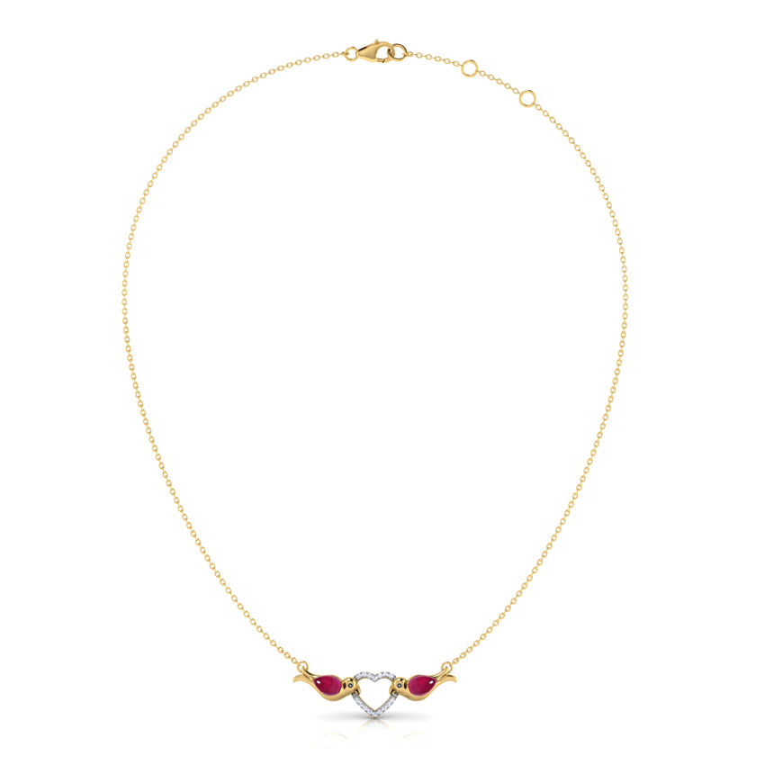 Hearthrob Love Birds Diamond Necklace Hearthrob Love Birds Diamond Necklace