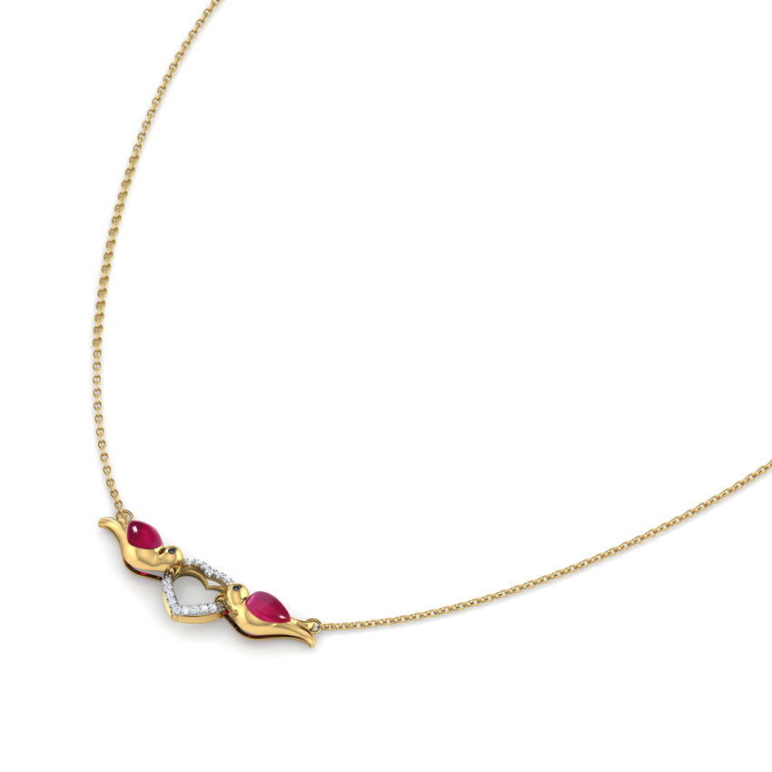 Hearthrob Love Birds Diamond Necklace Hearthrob Love Birds Diamond Necklace