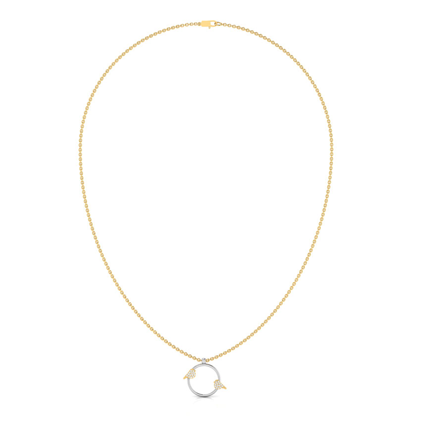Duo Enduring Bird Diamond Necklace Duo Enduring Bird Diamond Necklace