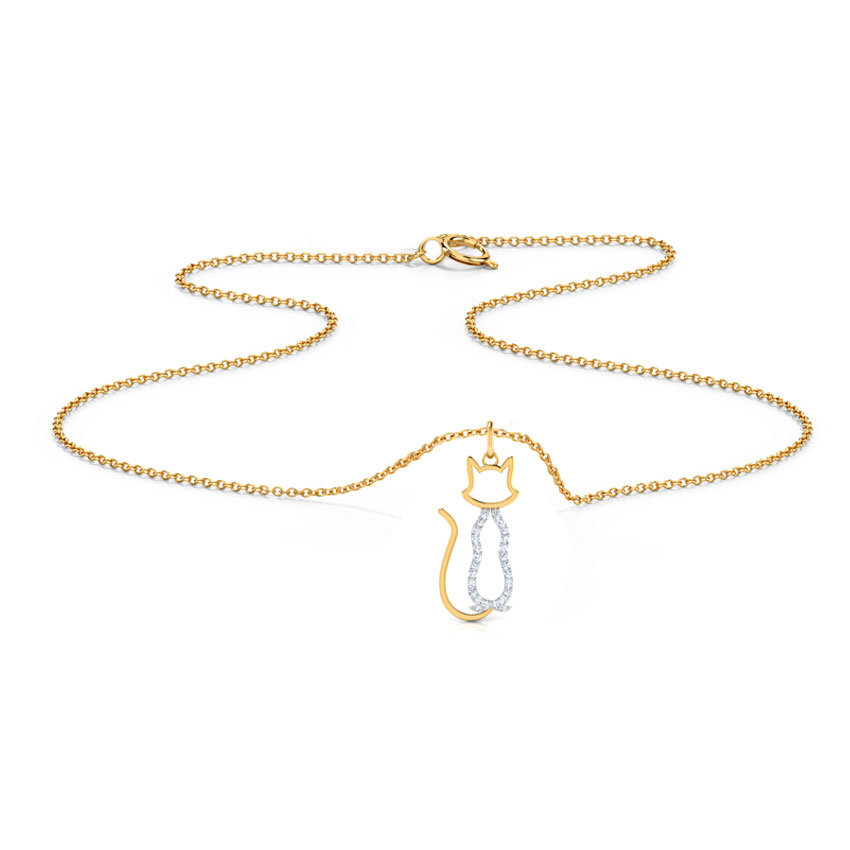 Classic Cat Diamond Necklace